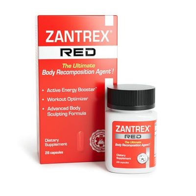 Zantrex Red - Body Recomposition - Body Sculpting - Incredible Energy, Focus, Improved Mood - 14 Servings