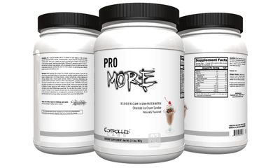 CONTROLLED LABS PROmore Protein Powder (27 Servings) - 24g Protein Per Scoop - 94% Sugar-Free, Premium Smooth-Drink Formula (Chocolate Ice Cream Sundae) (27 Servings, Chocolate Ice Cream Sundae)