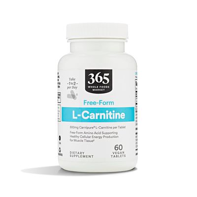 365 by Whole Foods Market, Free-Form L-Carnitine 500mg, Vegan, 60 Count