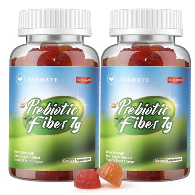 AFXMATE Fiber Supplement Gummies for Adult, 7 g Fiber Sugar Free Vegan &amp; Gluten Free - Digestive Health, Regularity Support 120 Count