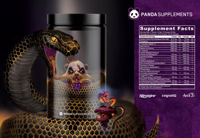 Undergound Bio Labs: Panda Supps Pandamic, Extreme Pre Workout for Maximum Performance, Pump, and Focus (40 Scoops) (Grape Bubblegum)