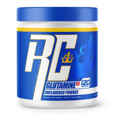 Ronnie Coleman Signature Series Glutamine Powder, Supplement for Post Workout Muscle Recovery, Supplements with L-Glutamine for Men and Women, Strength Support, Unflavored Drink Mix, 120 Servings