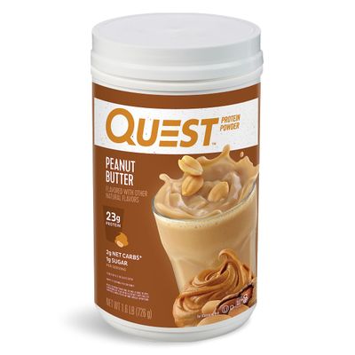 Quest Nutrition Peanut Butter Protein Powder, 23g Protein, 1g Sugar, Low Carb, Gluten Free, 1.6 Pound, 23 Servings