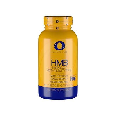 Infinite Labs HMB, Beta-Hydroxy + Beta-Methylbutyrate (Strength Training Supplement) Easy to Swallow | Gluten Free, GMO Free, Vegetarian | 45 Servings - 90 Capsules