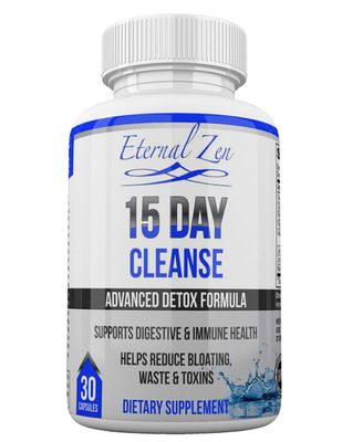 Eternal Zen 15 Day Colon Cleanser Detox with Extra Strength Herbs, Senna is a Fast Acting Natural Laxative for Constipation Relief - Whole Body Cleanse - 30 Capsules