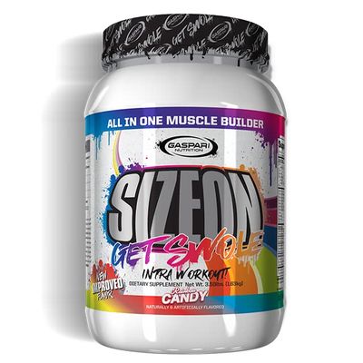 Gaspari Nutrition SizeOn, The Ultimate Hybrid Intra-Workout Amino Acid &amp; Creatine Formula, Increased Muscle Volume &amp; Muscle Recovery (3.59 Pound, Rainbow Candy)