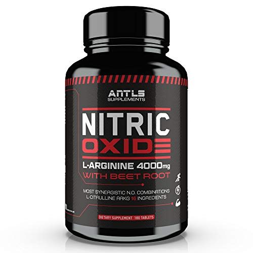 Nitric Oxide Supplement Booster Complex L Arginine 4000mg,L Citrulline, AAKG,Beet Root,Pre Workout Pills,Muscle Bulider,Growth,Pumps,Blood Flow,Vascularity,Heart Health,180 Capsules