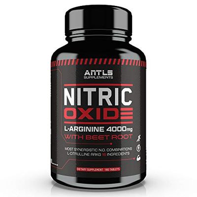 Nitric Oxide Supplement Booster Complex L Arginine 4000mg,L Citrulline, AAKG,Beet Root,Pre Workout Pills,Muscle Bulider,Growth,Pumps,Blood Flow,Vascularity,Heart Health,180 Capsules