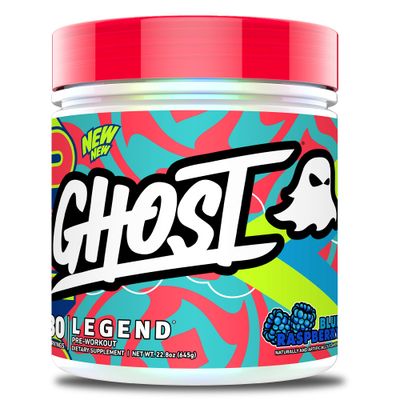 GHOST Legend V4 Pre-Workout Powder, Blue Raspberry - 30 Servings - Pre-Workout for Men &amp; Women with Choline, L-Citrulline, &amp; Beta Alanine for Energy &amp; Focus