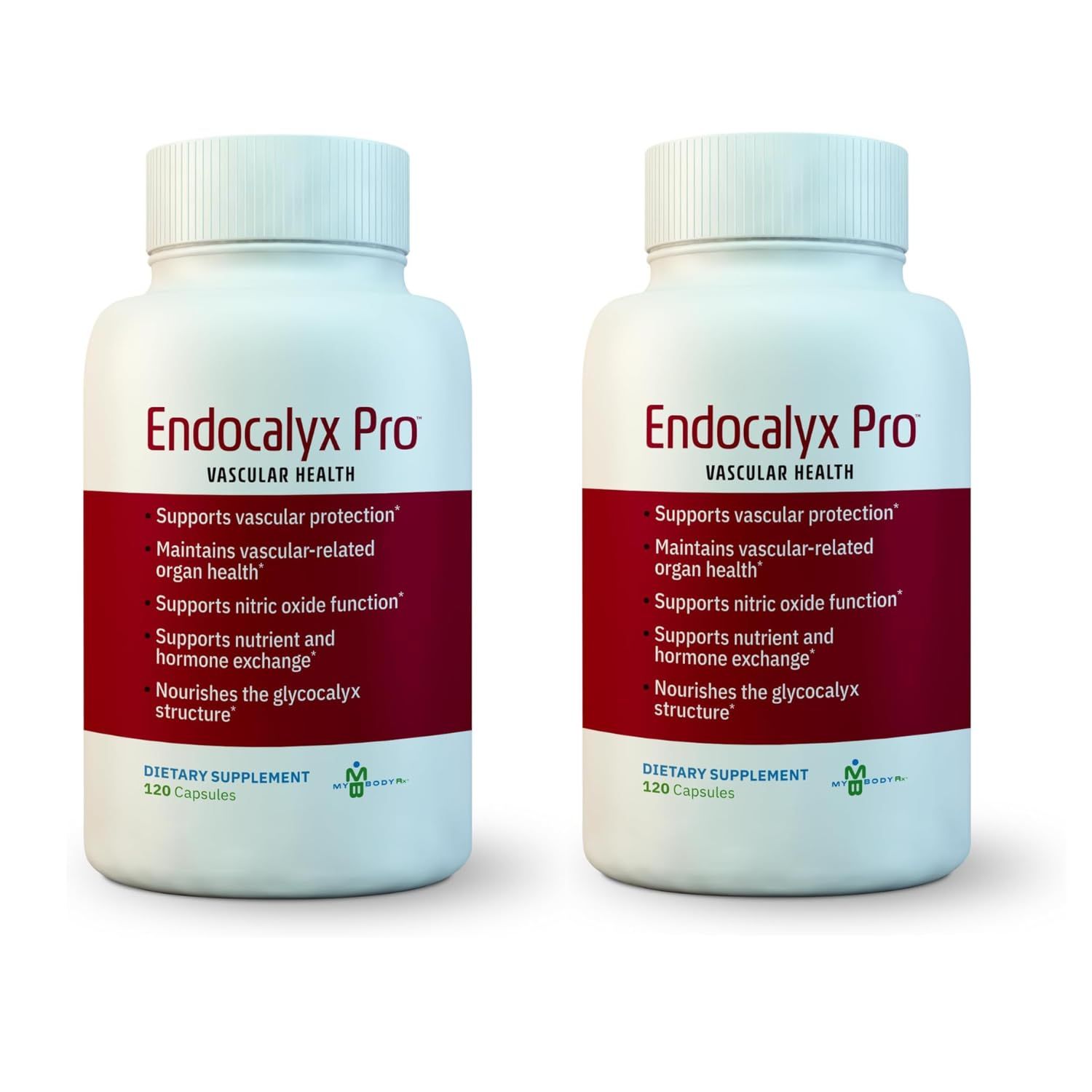 MYBODYRX Endocalyx Pro - Vascular &amp; Microcirculation Health Supplement 120 Capsules | Support Vascular Protection | Support Nitric Oxide Functions | Nourishes The Glycocalyx Structure