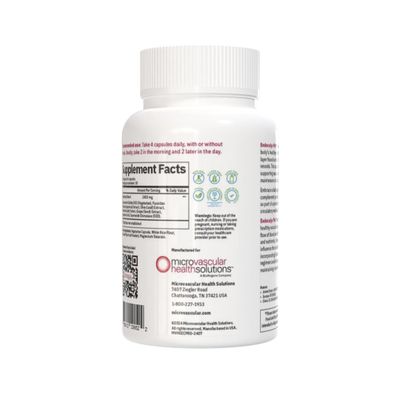 MYBODYRX Endocalyx Pro - Vascular &amp; Microcirculation Health Supplement 120 Capsules | Support Vascular Protection | Support Nitric Oxide Functions | Nourishes The Glycocalyx Structure