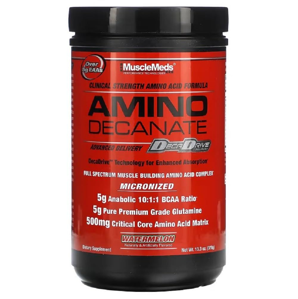 Muscle Meds Amino Decanate, Watermelon, 13.3 Oz