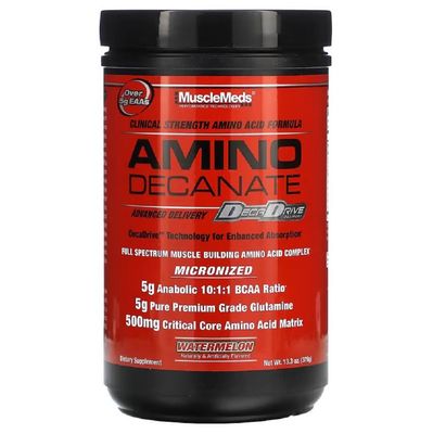 Muscle Meds Amino Decanate, Watermelon, 13.3 Oz