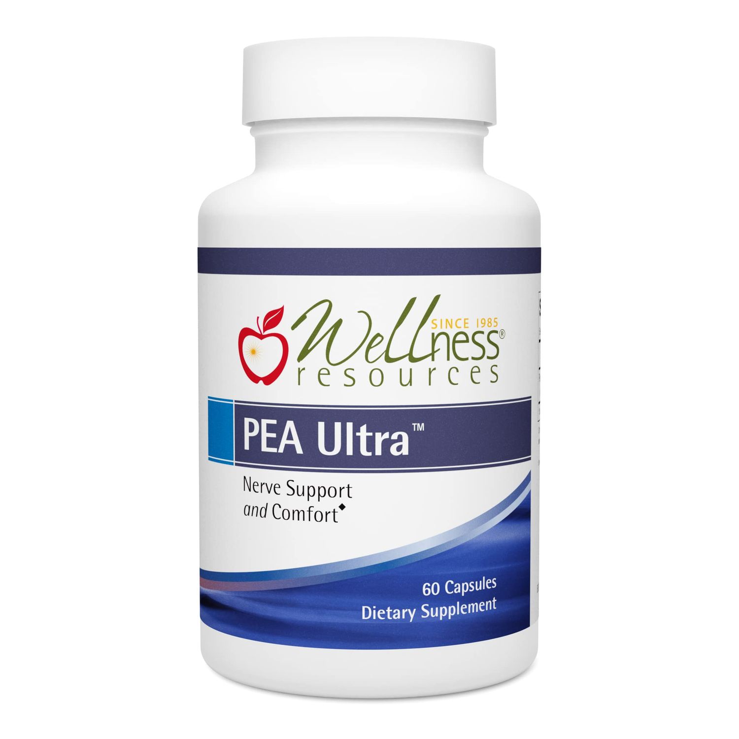 Wellness Resources Pea Ultra with Levagen+ High Absorption Pea for Minor Pain and Discomfort, 300mg Micronized Palmitoylethanolamide (60 Capsules)
