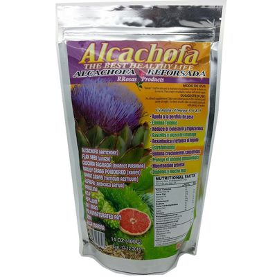 Alcachofa Reforsada Powder the Best Healthy Life 14 Oz Artichoke &amp; Much More Ingredients