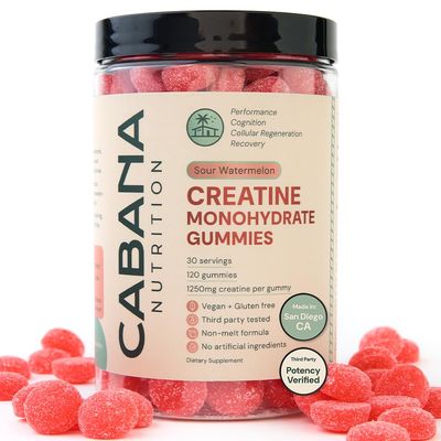 Creatine Monohydrate Gummies - 5000mg Watermelon Flavored Creatine Supplement for Men &amp; Women - Supports Muscle Gain, Energy, Pre and Post Workout, Focus &amp; Cognition, Recovery (120 count, 30 servings)