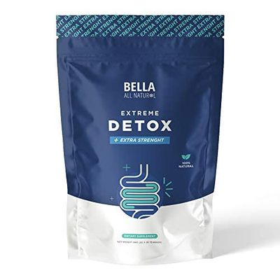 Bella All Natural Extreme Detox Tea - Body Cleanse, Colon Cleanser &amp; Detox, Natural Herbs, 3.17 Ounce