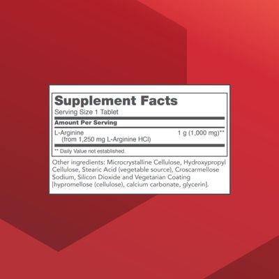 Protocol L-Arginine 1,000mg - Amino Acid - Urea Detox - Protein Protection - 120 Veg Caps