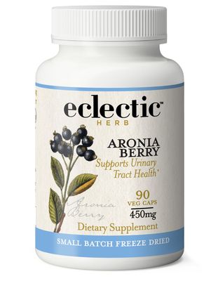 Eclectic Institute Raw Freeze-Dried Organic Aronia Berry Capsules | Supports Heart, Immune System, Digestive, and Urinary Tract Health | 90 CT (450 mg)