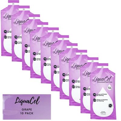 Global Health Products LiquaCel | Single Serving Packet | Grape | 10 Pack