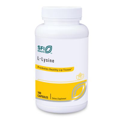 Klaire Labs L-Lysine - 500 Milligrams Essential Amino Acid Support for Immune Health &amp; Collagen Formation, Hypoallergenic &amp; Dairy-Free (100 Capsules)