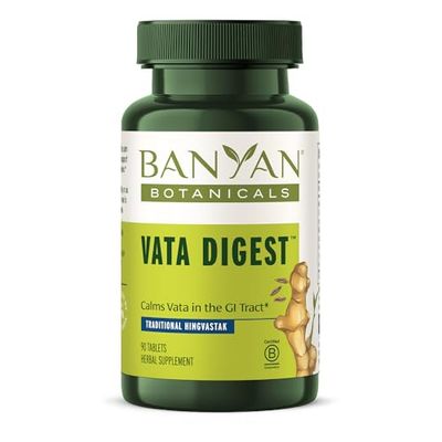 Banyan Botanicals Vata Digest - Organic Digestion Supplement - Warming &amp; Balancing Digestion Aid to Support Comfortable Digestion* - 90 Tablets - Non GMO Sustainably Sourced Vegan