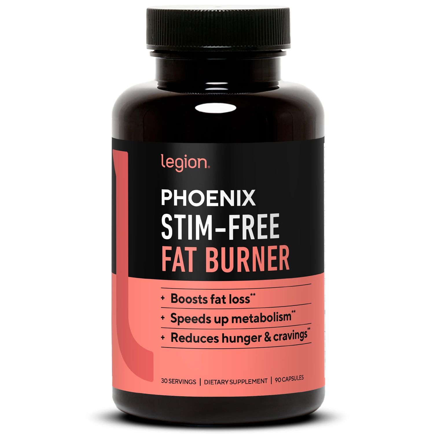 Legion Phoenix Thermogenic Fat Burners &amp; Weight Loss Pills - 30 Serv, 90 Capsules
