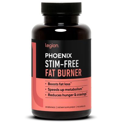 Legion Phoenix Thermogenic Fat Burners &amp; Weight Loss Pills - 30 Serv, 90 Capsules