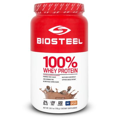BIOSTEEL 100% Whey Protein Powder, rBGH Hormone Free and Non-GMO Post Workout Formula, Chocolate, 25 Servings