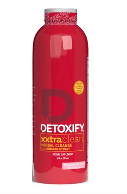 Detoxify - Xxtra Clean Herbal - Tropical Fruit Flavor - 20 oz - Professionally Formulated Extra Strength Herbal Detox Drink - Enhanced with Ginseng Extract &amp; Milk Thistle Extract - Plus Sticker