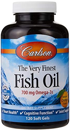 Carlson The Very Finest Fish Oil Orange 120 + 30 Softgels, 700 mg (May be Chewed)