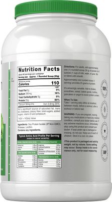 Horbach Soy Protein Isolate Powder | 3lb | Unflavored | Vegan, Non-GMO, Gluten Free