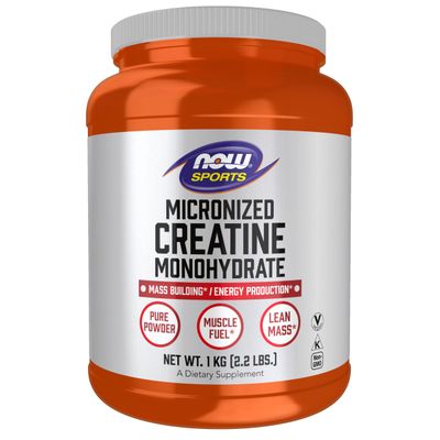 NOW Foods Sports Nutrition, Micronized Creatine Powder 500 g, Mass Building*/Energy Production*, 1 kg.