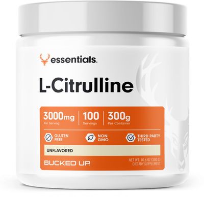 Bucked Up L-Citrulline 3000mg Powder, Essentials (100 Servings)