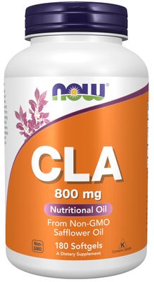 NOW Foods Supplements, CLA (Conjugated Linoleic Acid) 800 mg, Nutritional Oil, 180 Softgels