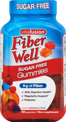 Vitafusion Fiber Well Gummy Vitamins, 90 Count (Packaging May Vary)