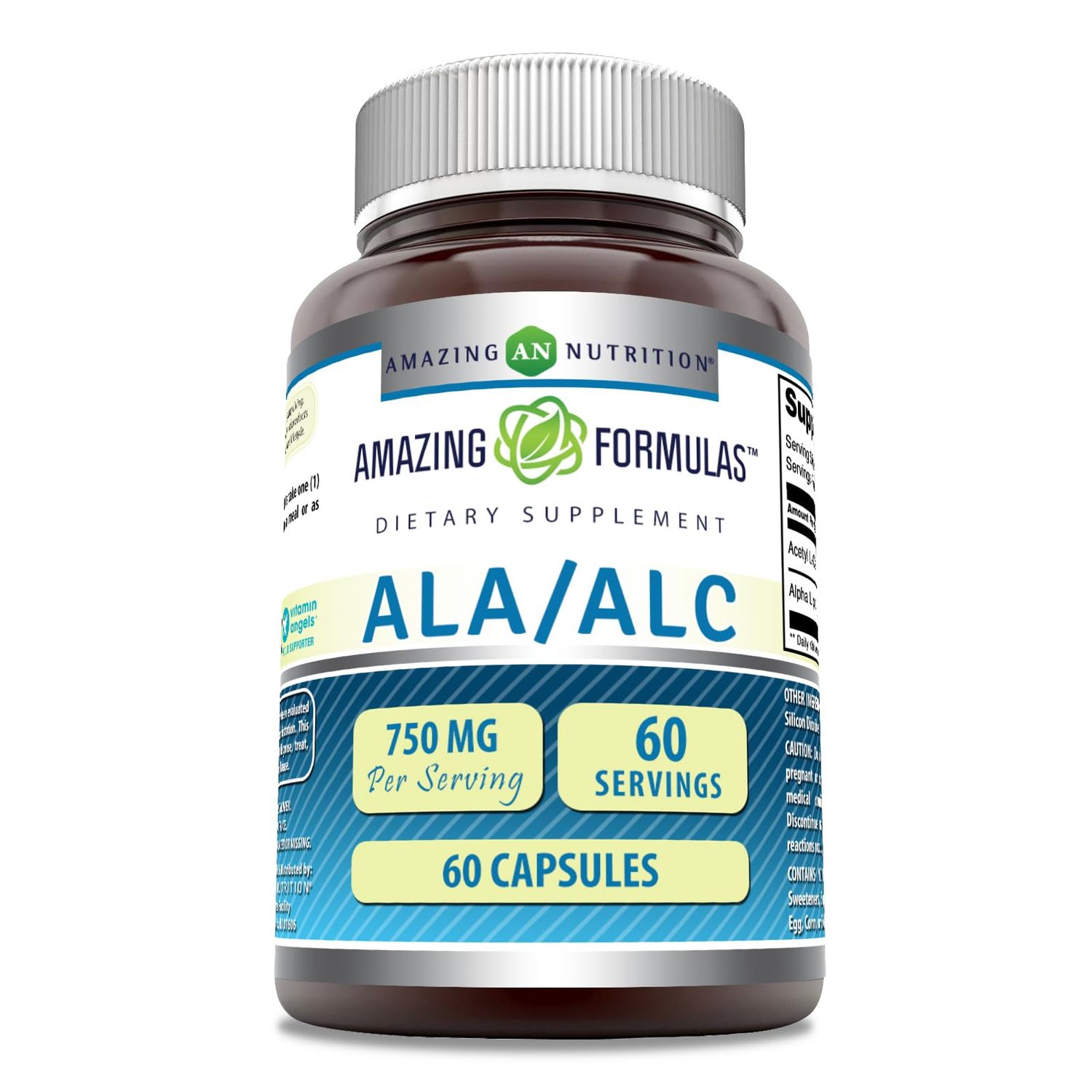 Amazing Nutrition Ala/ALC 750 Mg 60 Count