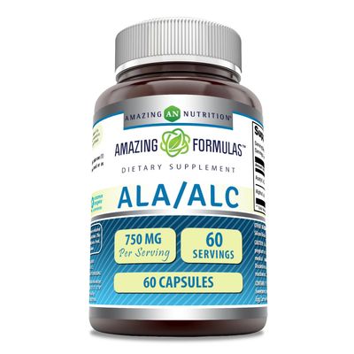 Amazing Nutrition Ala/ALC 750 Mg 60 Count