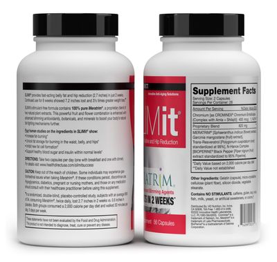 HEALTH DIRECT - SLIMit with Meratrim - Natural metabolic for Women &amp; Men - Targets Fat Cells, Supports Metabolic Health - 56 Capsules