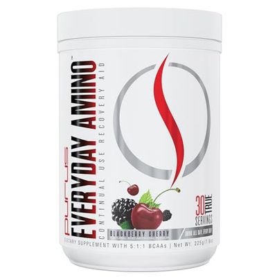 Purus Labs Everyday Amino BCAA Powder | Amino Acids for Muscle Hydration &amp; Recovery | Sugar Free &amp; Gluten Free | 30 Servings (BlackBerry Cherry)