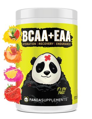 Underground Bio Labs Panda Supps BCAA+EAA Intra-Wokout, Hydration, and Recovery Amino Supplement 2:1:1 Ratio (30 Servings) (Melon Crusher)