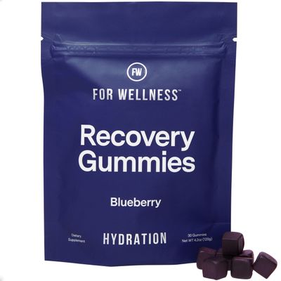 For Wellness Electrolyte Recovery Gummies Hydration, Blueberry Flavor (30 Gummies) - Supports Exercise Recovery and Boosts Energy