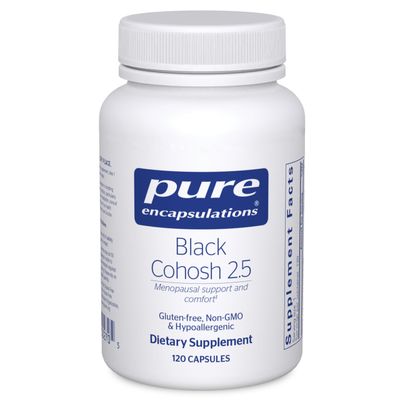 Pure Encapsulations Black Cohosh 2.5 | Hypoallergenic Supplement to Offer Support During Menopause* | 120 Capsules