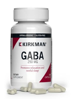Kirkman - GABA 250 mg - 150 Capsules - Supports Relaxation - Promotes Restful Sleep - Hypoallergenic