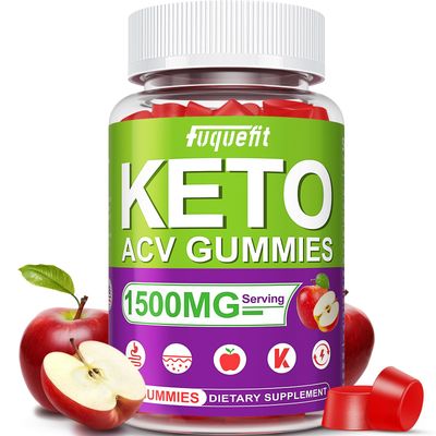 Fuquefit Keto ACV Gummies 1500mg Apple Cider Vinegar Gummies with B12,Keto Support, Boost Immue, Energy, and Digestive Health- Vegan, Gluten-Free
