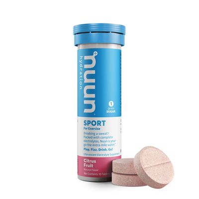 Nuun Active Citrus Fruit Electrolyte Enhanced Drink Tablets (6-Pack of 10)