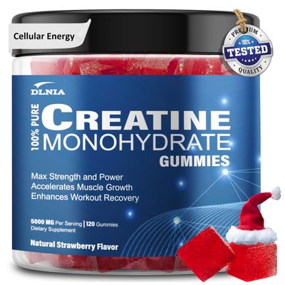 Creatine Gummies for Men &amp; Women - Sugar Free &amp; Vegan Advanced Formula W/L-Taurine + Vitamin B12 - for Muscle Strength, Muscles Builder, Recovery, Energy Boost, Pre-Workout Supplement