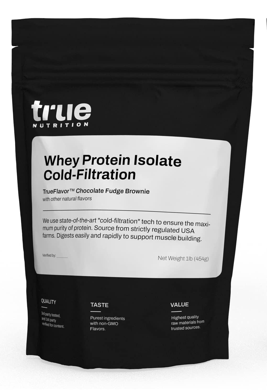 Chocolate Whey Protein Isolate Cold-Filtration - 100% Whey Protein Powder - 27g Protein per Serving - Mixes Easily and Tastes Great - Third Party Tested - Chocolate Fudge Brownie - 1lb