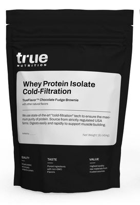 Chocolate Whey Protein Isolate Cold-Filtration - 100% Whey Protein Powder - 27g Protein per Serving - Mixes Easily and Tastes Great - Third Party Tested - Chocolate Fudge Brownie - 1lb