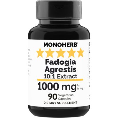 MONOHERB Fadogia Agrestis Extract 1000 mg - 90 Vegetarian Capsules